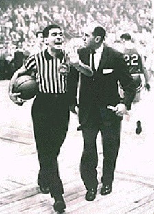 Red arguing with a ref