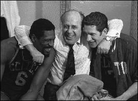 Red with Bill Russell and John Havlicek
